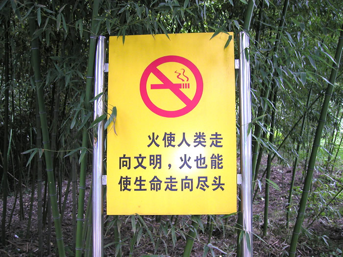 火使人類走向文明，火也能使生命走向盡頭